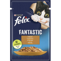 Вологий корм для кішок Purina Felix Fantastic з індичкою в желе 85 г (7613039832516)