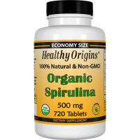 Трави Healthy Origins Органічна Спіруліна, Organic Spirulina, 500 мг, 720 таблеток (HO88239)