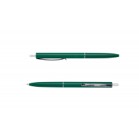 Ручка кулькова Buromax автоматична COLOR, L2U, 1 мм, зелений корпус, синє чорнило (BM.8239-04)