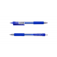Ручка гелева Buromax автоматична TARGET, 0,5 мм, гум.грип, сині чорнила (BM.8332-01)