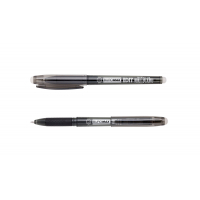 Ручка гелева Buromax Пиши-Стирай EDIT, 0.7 мм, чорні чорнила (BM.8301-02)
