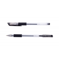 Ручка гелева Buromax FORMULA GRIP, JOBMAX, 0.7 мм, чорні чорнила (BM.8349-02)