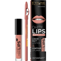 Набір косметики Eveline Cosmetics Oh! My Lips №01 помада + олівець для губ (5901761966671)