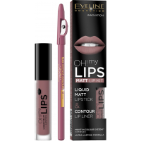 Набір косметики Eveline Cosmetics Oh! My Lips №04 помада + олівець для губ (5901761966701)