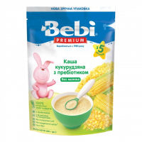 Дитяча каша Bebi Premium безмолочна Кукурудзяна з пребіотиком 200 г (8606019654436)