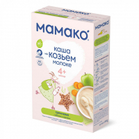 Дитяча каша MAMAKO молочна гречана з яблуком і морквою на козячому молоці 200 г (4607088795826)