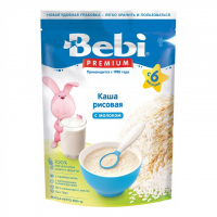 Дитяча каша Bebi Premium молочна Рисова +4 міс. 200 г (8606019653149)