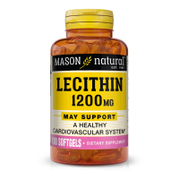 Амінокислота Mason Natural Лецитин 1200мг, Lecithin, 100 гелевих капсул (MAV05291)