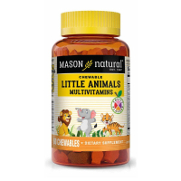 Мультивітамін Mason Natural Мультивітаміни для дітей, Little Animals Multivitamins, 60 ж (MAV09185)