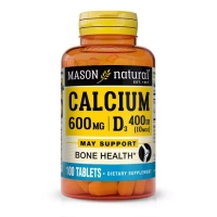 Мінерали Mason Natural Кальцій 600 мг+вітамін D3, Calcium 600 mg Plus Vitamin D3, 1 (MAV-08891)