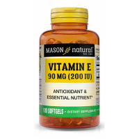 Вітамін Mason Natural Вітамін Е 90мг, Vitamin E 200IU, 100 гелевих капсул (MAV05061)
