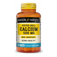Мінерали Mason Natural Кальцій з мушлі устриці 500 мг, Calcium 500 mg Oyster Shell, (MAV09151)
