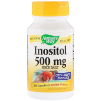 Вітамін Nature's Way Інозитол, Одна капсула на день, 500 мг, 100 желатинових кап. (NWY40461)