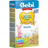 Дитяча каша Bebi Premium молочна вівсяна з 5 міс. 250 г (3838600076319)