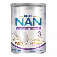 Дитяча суміш Nestle NAN 3 Гіпоалергенний +12 мiс. 400 г (7613034080028)