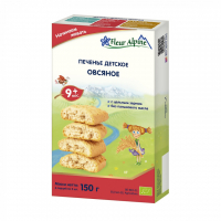 Дитяче печиво Fleur Alpine органічне вівсяне 150 г (5412916941585)