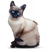 М'яка іграшка Surpriziki Сіамська кішка, реалістична іграшка-подушка (6615218)