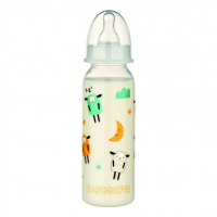 Пляшечка для годування Baby-Nova Декор пластикова нічна 240 мл (3960044)