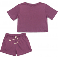 Набір дитячого одягу Cloise футболка з шортами (CL0214012-128G-purple)