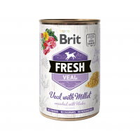 Консерви для собак Brit Fresh Veal/Millet 400 г (з телятиною та пшоном) (8595602533916)