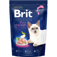 Сухий корм для кішок Brit Premium by Nature Cat Adult Chicken 1.5 кг (8595602553129)
