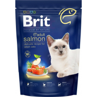 Сухий корм для кішок Brit Premium by Nature Cat Adult Salmon 300 г (8595602552979)