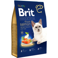 Сухий корм для кішок Brit Premium by Nature Cat Adult Salmon 8 кг (8595602553211)