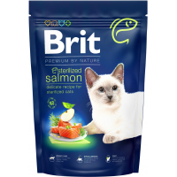 Сухий корм для кішок Brit Premium by Nature Cat Sterilized Salmon 1.5 кг (8595602553174)