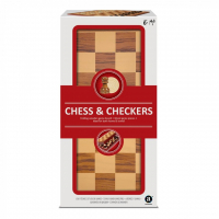 Настільна гра AMBASSADOR Дерев'яні шахи та шашки 2 в 1 (6337100)