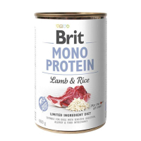 Консерви для собак Brit Mono Protein з ягням та рисом 400 г (8595602525331)
