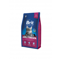 Сухий корм для кішок Brit Premium Cat Adult Chicken 8 кг (8595602513093)
