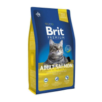 Сухий корм для кішок Brit Premium Cat Adult Salmon 300 г (8595602513109)