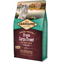 Сухий корм для кішок Carnilove Fresh Carp and Trout Sterilised for Adult cats 2 кг (8595602527441)