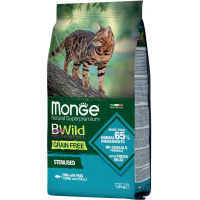 Сухий корм для кішок Monge Cat Bwild GR.FREE зі смаком тунця 1.5 кг (8009470012089)