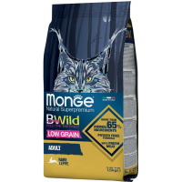 Сухий корм для кішок Monge Cat Bwild Low Grain з м'ясом зайця 1.5 кг (8009470012003)