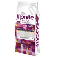 Сухий корм для кішок Monge Cat Bwild Low Grain з м'ясом зайця 10 кг (8009470004923)