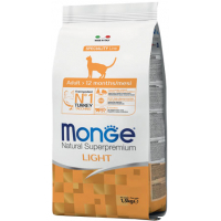 Сухий корм для кішок Monge Cat Light з індичкою 1.5 кг (8009470005548)