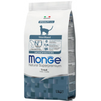 Сухий корм для кішок Monge Cat Monoprotein Sterilised з фореллю 1.5 кг (8009470005494)