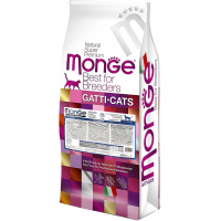 Сухий корм для кішок Monge Cat Urinary зі смаком лосося і рису 10 кг (8009470004916)