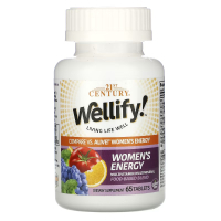 Вітамінно-мінеральний комплекс 21st Century Мультивітаміни для жінок, Wellify, Women's Energy, 65 таблет (CEN-22443)
