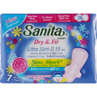 Гігієнічні прокладки Sanita Dry & Fit Ultra Slim Wing 29 см 7 шт. (8850461601634)