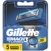 Змінні касети Gillette Mach3 Turbo 5 шт. (7702018552344)