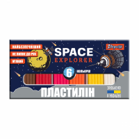 Пластилін 1 вересня Space 6 кол., 120 г (540585)