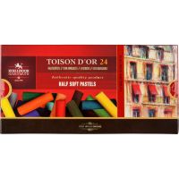 Пастель Koh-i-Noor Toison D'or суха м'яка 1/2 (половинки) 24 кольори (8544)