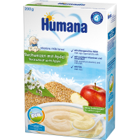 Дитяча каша Humana молочна гречана з яблуком 200 г (4031244775580)