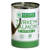 Консерви для котів Nature's Protection Kitten Turkey & Salmon 400 г (KIK45100)
