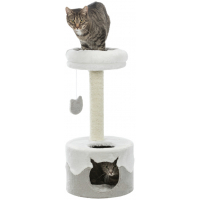 Дряпка (кігтеточка) для котів Trixie Nuria 71 см (сіра з білим) (4011905437941)