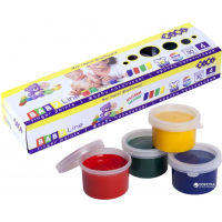 Фарби для малювання ZiBi Baby Line пальчикові 4 кольорів по 30мл (ZB.6564)