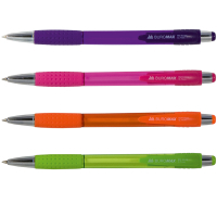 Ручка кулькова Buromax набір із 2-х автоматичних ручок BRIGHT 0.7 мм синя (BM.8225-2)