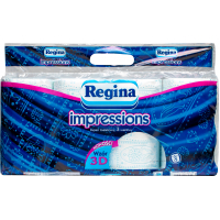Туалетний папір Regina Impressions Blue 18 м 150 відривів 3 шари 8 рулонів (8004260487955)